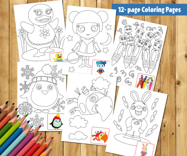 baby first tv coloring page