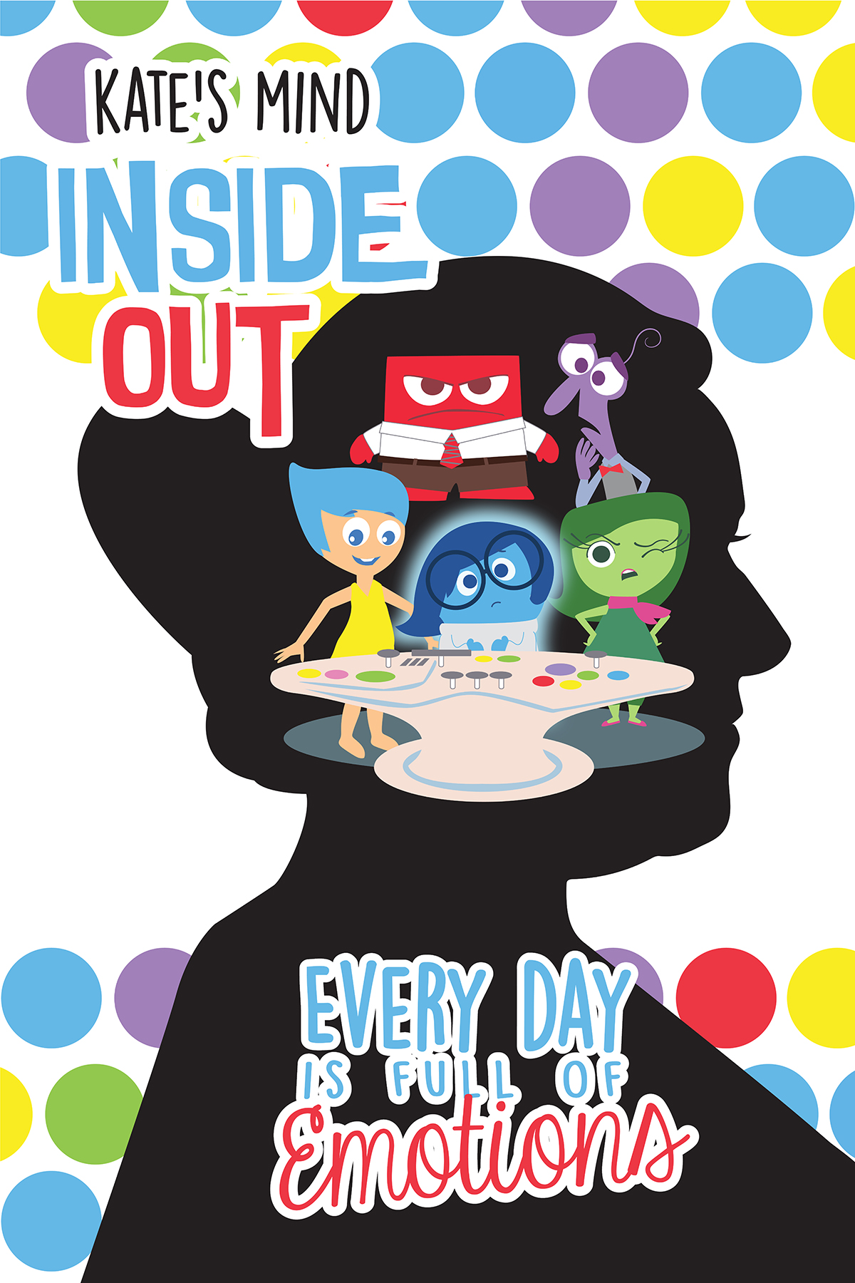 Inside Out Emotions Greeting Card for Sale by katieamoon