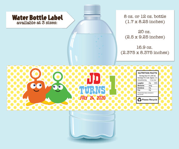 water label design