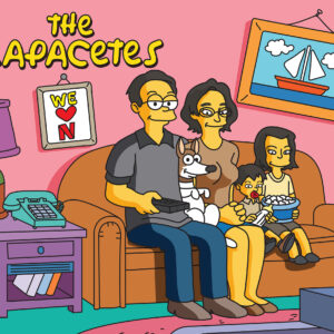 Simpsons Style Family Portrait